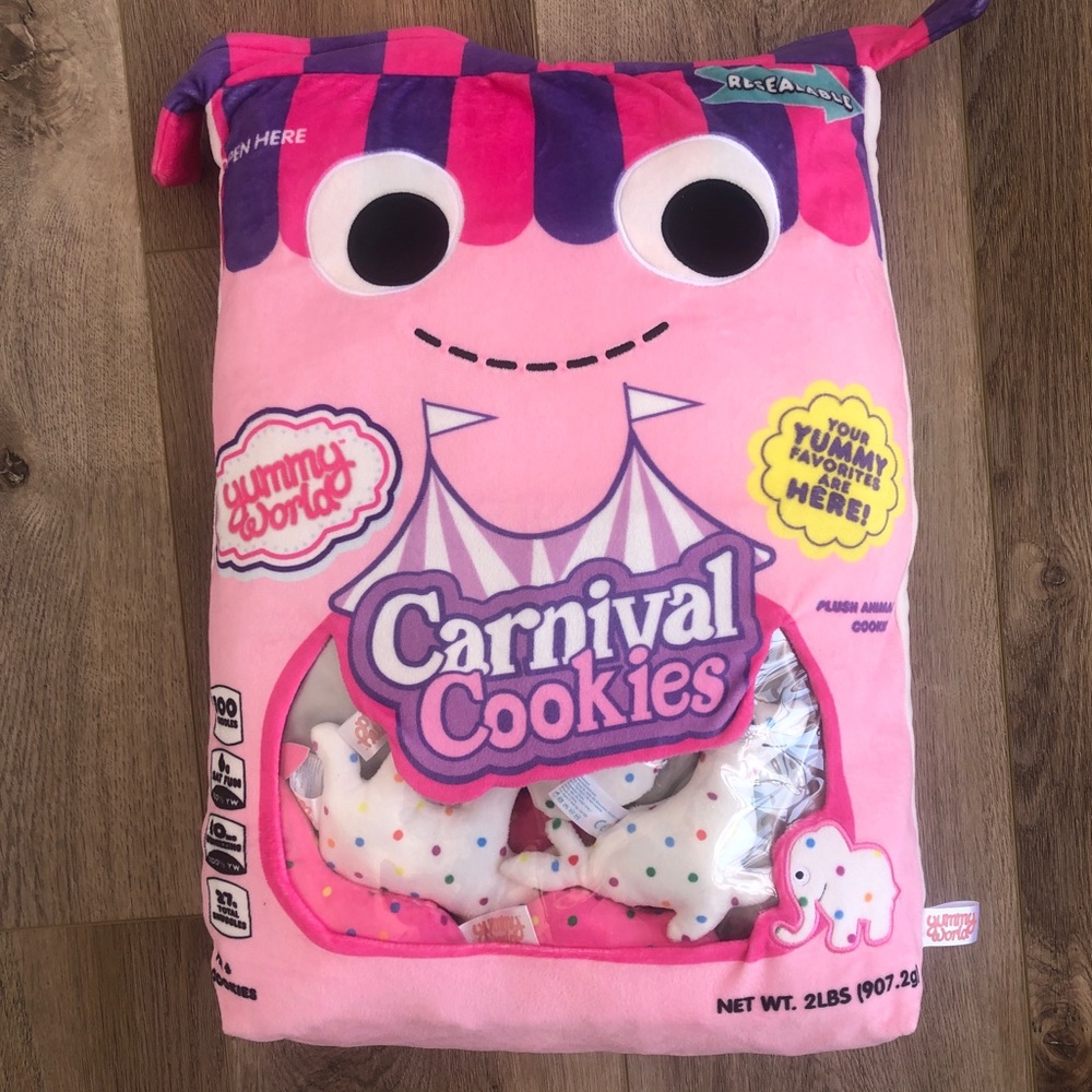 Yummy world Carnival cookies plush pillow
